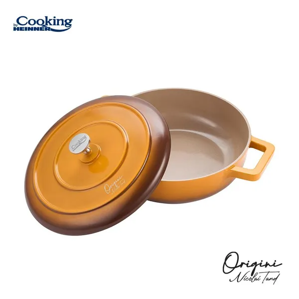 Cratiță HEINNER Nicolai Tand Aluminiu Turnat 26cm 3.4L cu Capac - imagine 3