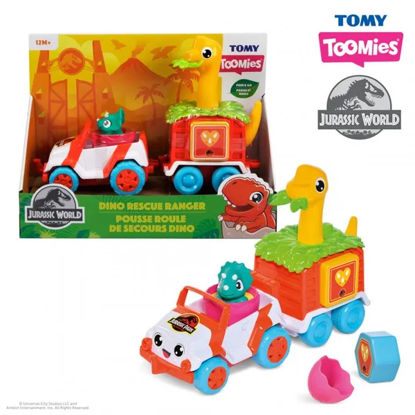 Jucărie TOMY Jurassic World Vehicul de Salvare Dino R - imagine 5