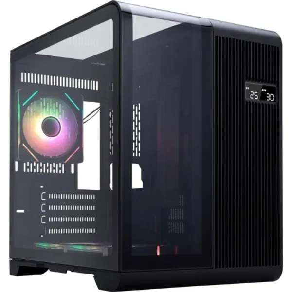 Carcasă PC 1STPLAYER RT5-bk Gaming Afișaj Digital aRGB Micro-ATX Negru