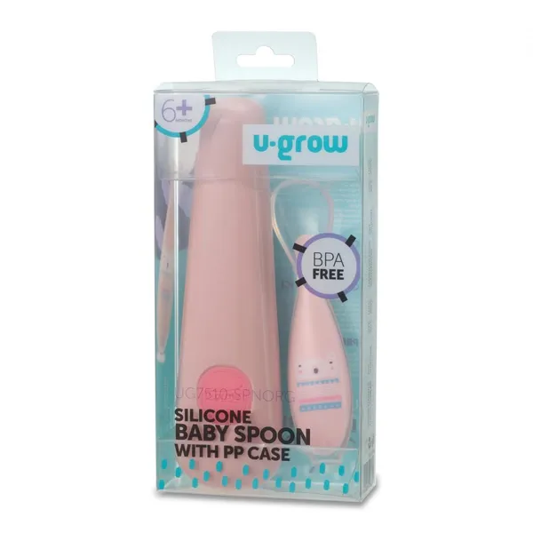 Linguriță Silicon U-GROW cu Ventuză Roz UG7510-SPNORG - imagine 2