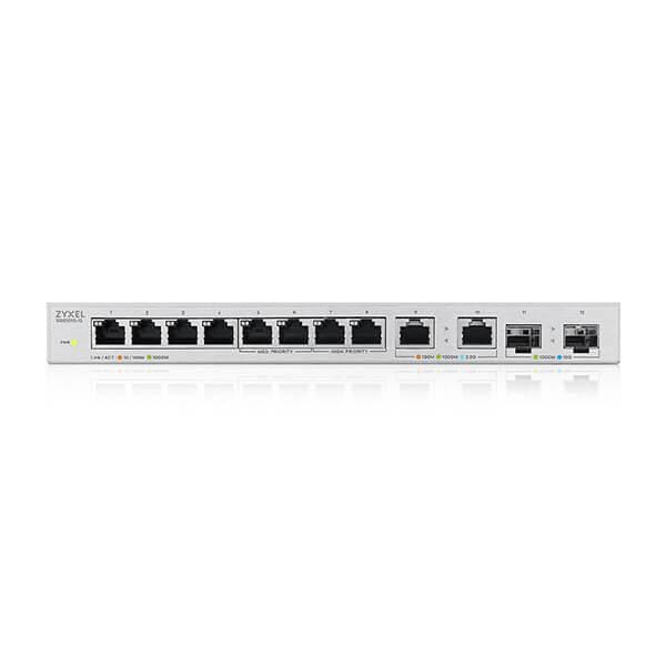 Switch Ethernet ZYXEL XGS1010-12-ZZ0101F 8 porturi RJ45 2 SFP+ 10Gbps