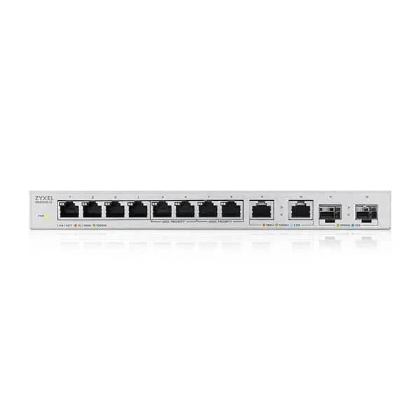 Switch Ethernet ZYXEL XGS1010-12-ZZ0101F 8 porturi RJ45 2 SFP+ 10Gbps