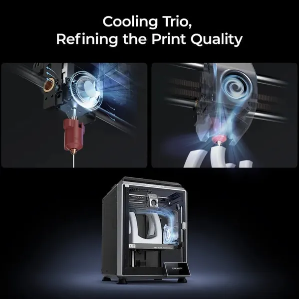 Imprimantă 3D CREALITY K1C FDM 600mm/s Carbon - imagine 4