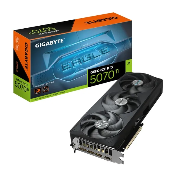 Placa Video GIGABYTE GeForce RTX 5070 Ti Eagle OC SFF 16GB GDDR7