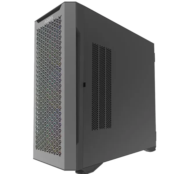 Carcasă PC AQIRYS AQUILLA Mid Tower ARGB Negru - imagine 2