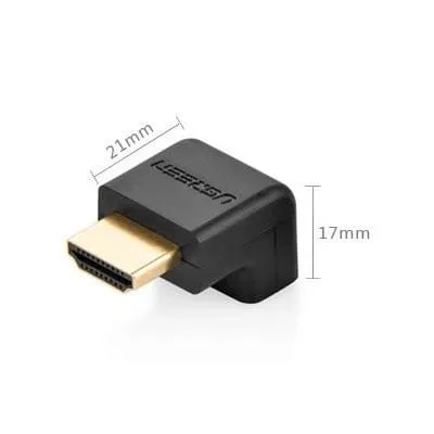 Adaptor HDMI UGREEN HD112 90 grade Negru - imagine 3
