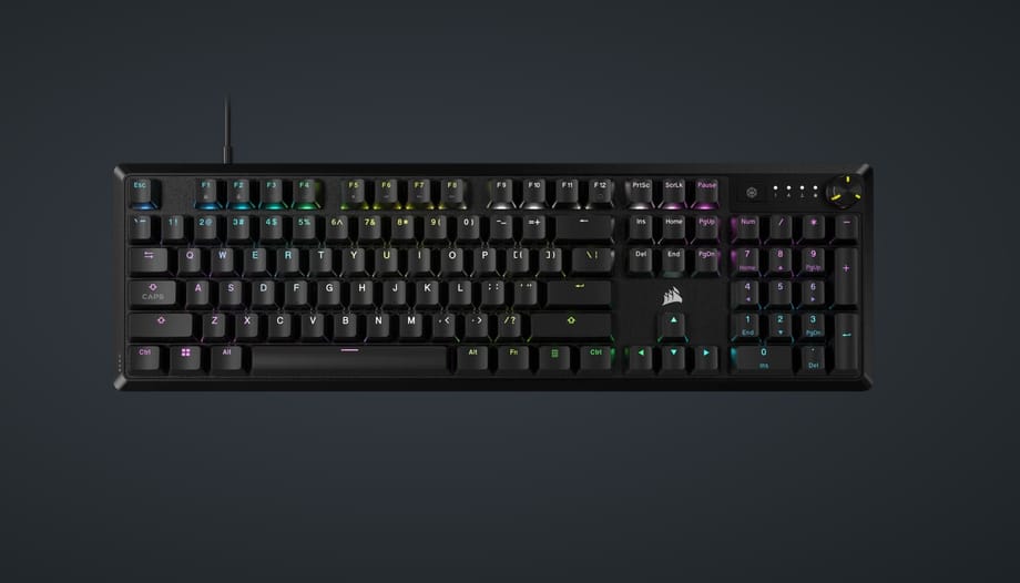 Tastatură mecanică CORSAIR K70 RGB CORE Linear Red Negru