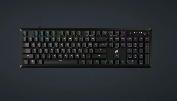 Tastatură mecanică CORSAIR K70 RGB CORE Linear Red Negru