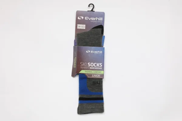 Șosete Ski EVERHILL Junior Thermal Confort 30-32 Albastru - imagine 2