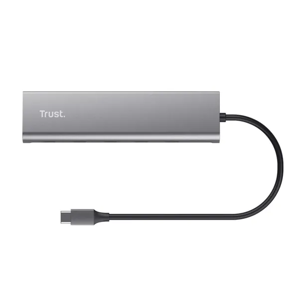 Hub USB-C TRUST Halyx 5 Porturi 3.2 Gen 1 100W PD Gri TR-25136 - imagine 3