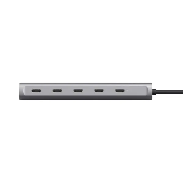 Hub USB-C TRUST Halyx 5 Porturi 3.2 Gen 1 100W PD Gri TR-25136 - imagine 5