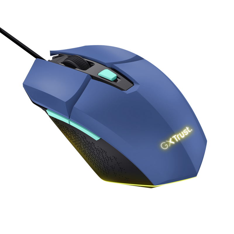 Mouse Gaming TRUST GXT109B Felox USB 6400 DPI Albastru TR-25067 - imagine 4