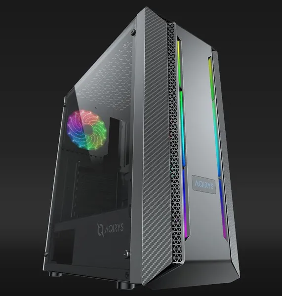 Carcasa AQIRYS MIZAR RGB Mid Tower Black