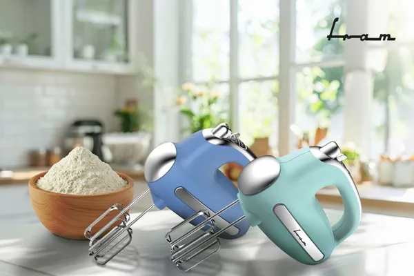 Mixer de mână FRAM FHM-3005GR 300W Verde - imagine 5