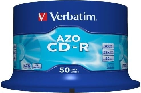 Disc CD-R VERBATIM AZO Crystal 700MB 52x 50 Buc