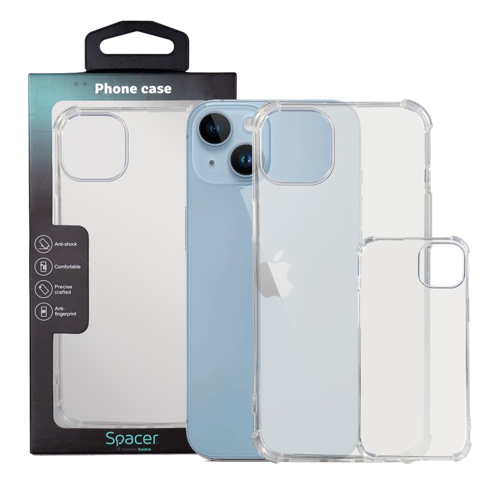 Husă SPACER iPhone 14 Plus TPU Transparentă 1.5mm