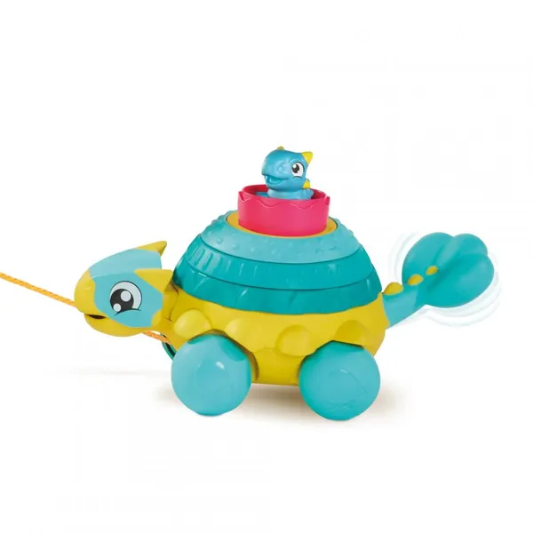 Jucărie interactivă TOMY Stivuiește și trage Ankylosaurus