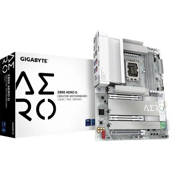 Placă de Bază GIGABYTE Z890 AERO G LGA1851 DDR5 ATX Alb