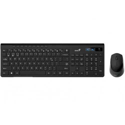 Kit Tastatură + Mouse Wireless GENIUS 104 Taste 1200dpi BT 5.3 2.4G Negru - imagine 2