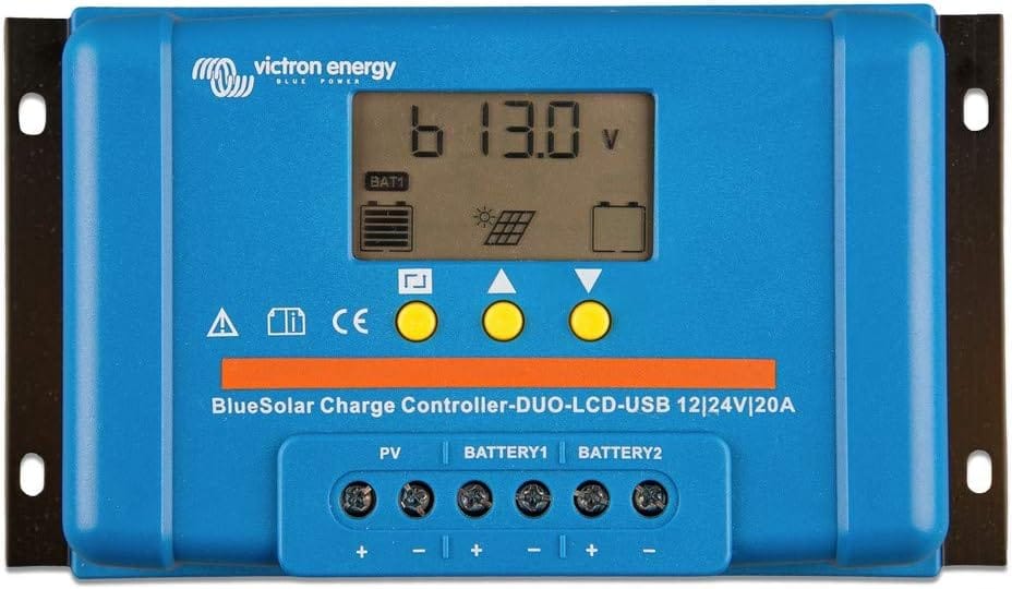 Regulator Solar VICTRON ENERGY BlueSolar PWM DUO-LCD&USB 12/24V-20A