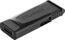 Stick memorie USB VERBATIM Slider 128GB Negru 49328