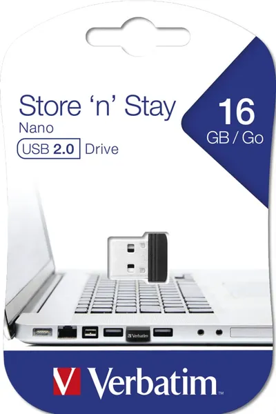 Memorie USB VERBATIM NANO StoreNStay 16GB USB 2.0 97464 - imagine 4