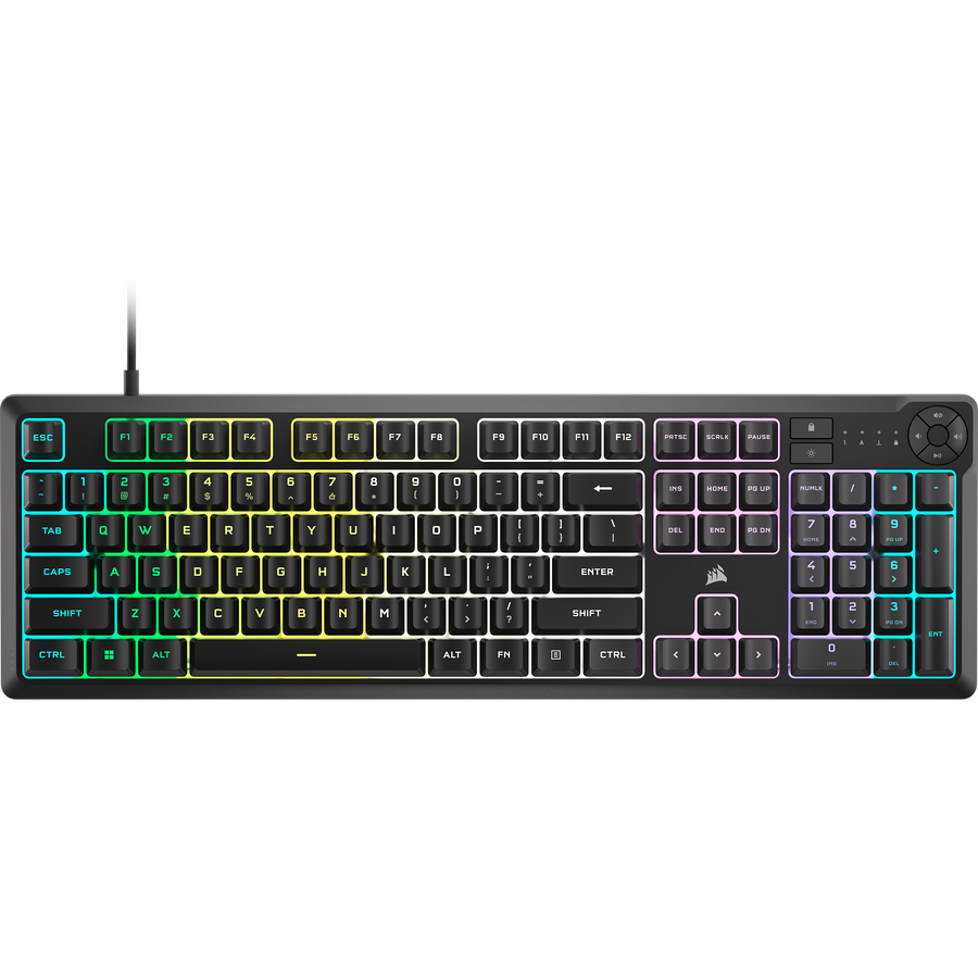 Tastatură Gaming CORSAIR K55 CORE Zoned RGB Rubberdome