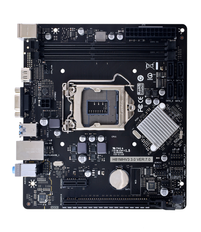 Placă de bază BIOSTAR H81MV3 3.0 LGA1150 mATX