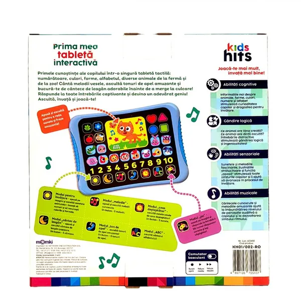 Tabletă interactivă KIDS HITS Prima Mea Tabletă copii 3+ ani - imagine 15
