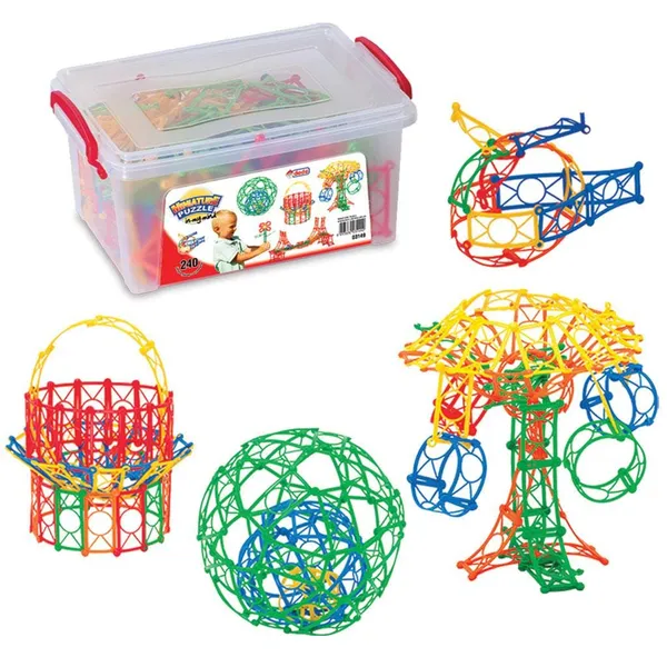 Set Construcție DEDE Puzzle în Miniatură 240 PCS - imagine 2