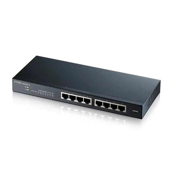 Switch ZYXEL GS1900-8-EU0102F 8 porturi Gigabit Negru