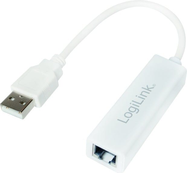 Adaptor LOGILINK UA0144B USB 2.0 la RJ45 Alb