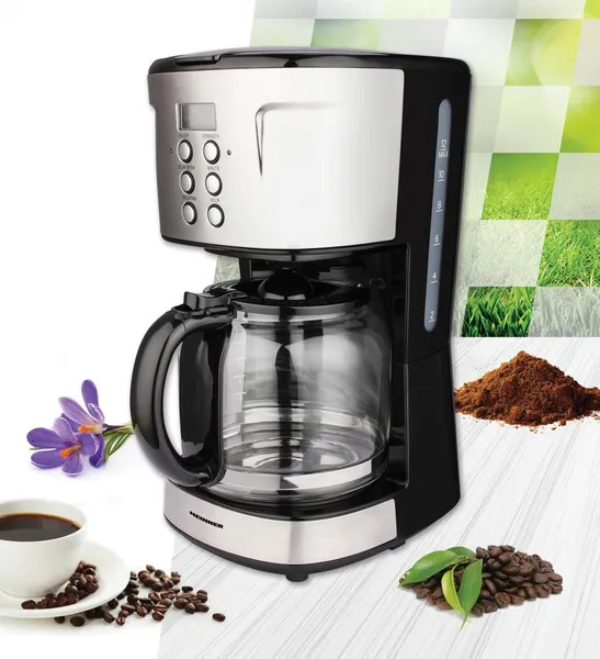 Cafetieră HEINNER HCM-D915BKS 1.5L Negru/Inox - imagine 3