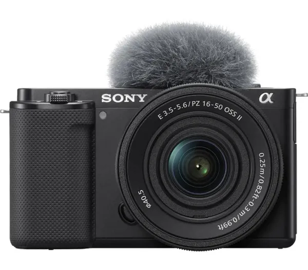 Aparat Foto Mirrorless SONY Alpha ZV-E10 24.2MP 4K Negru cu Obiectiv 16-50mm mk2