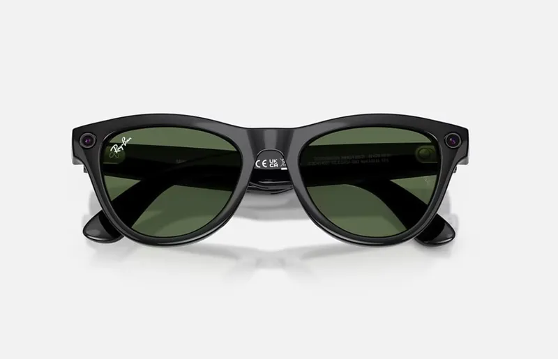 Ochelari Smart RAYBAN Meta Skyler High Bridge Fit Shiny Black G-15 Gen 2 RW4014 - imagine 4