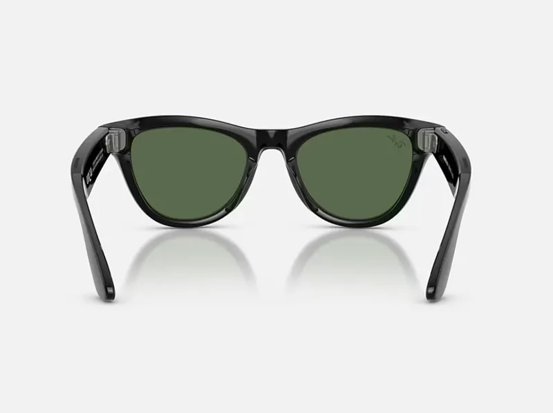 Ochelari Smart RAYBAN Meta Skyler High Bridge Fit Shiny Black G-15 Gen 2 RW4014 - imagine 3