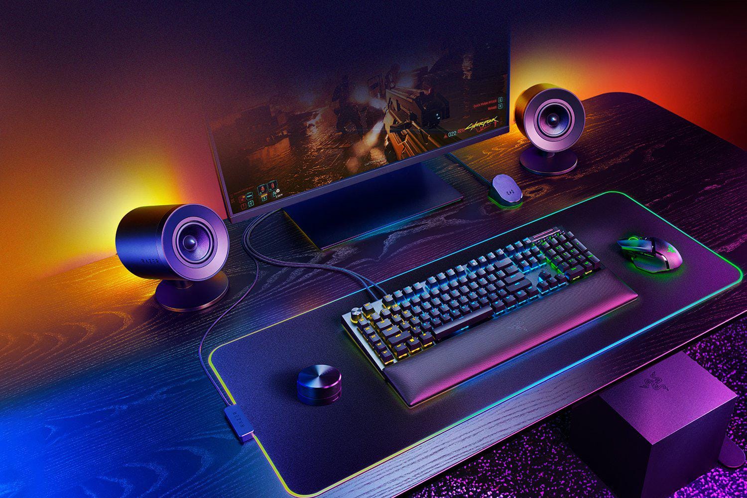Sistem Audio 2.1 RAZER Nommo V2 Pro Wireless Bluetooth 5.3 Negru
