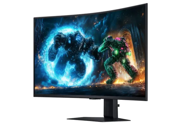 Monitor SAMSUNG LS37FG750EUXEN 37 inch 4K 165Hz Curved Negru - imagine 3