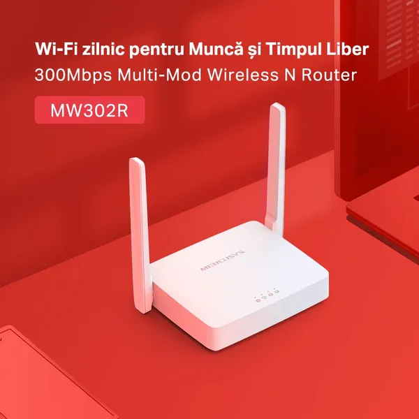 Router Wireless MERCUSYS MW302R N300 300 Mbps - imagine 3