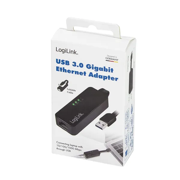 Adaptor USB LOGILINK UA0184A USB 3.0 la RJ45 14 cm - imagine 5
