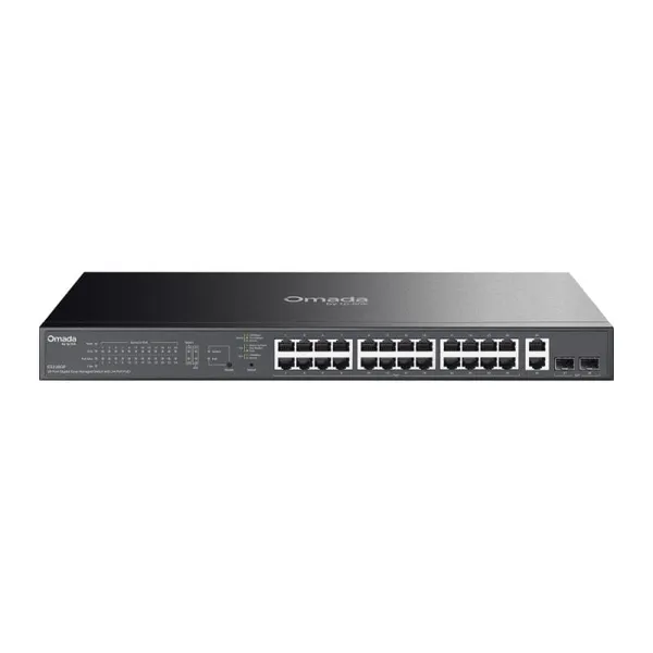 Switch TP-LINK ES228GP 28 Porturi Gigabit 24 PoE+ 250W Rack