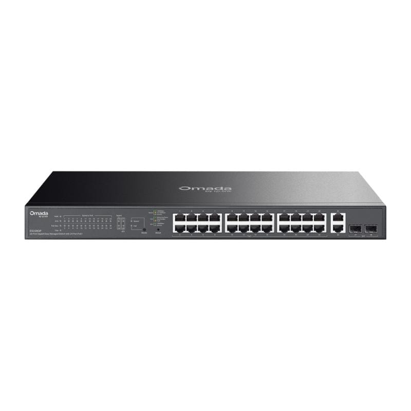Switch TP-LINK ES228GP 28 Porturi Gigabit 24 PoE+ 250W Rack