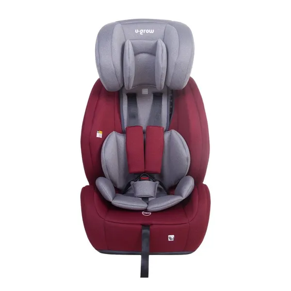Scaun auto U-GROW i-Size 76-150cm ISOFIX Top Tether Roșu - imagine 4