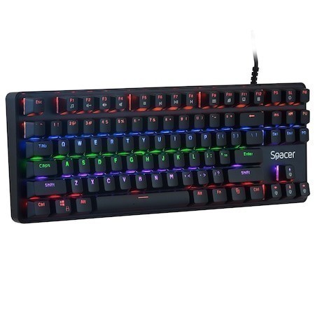 Tastatură Mecanică Gaming SPACER SPKB-MK-IMMORTAL Negru