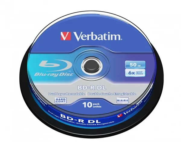 Disc VERBATIM BD-R DL 6x 50GB 10 bucăți