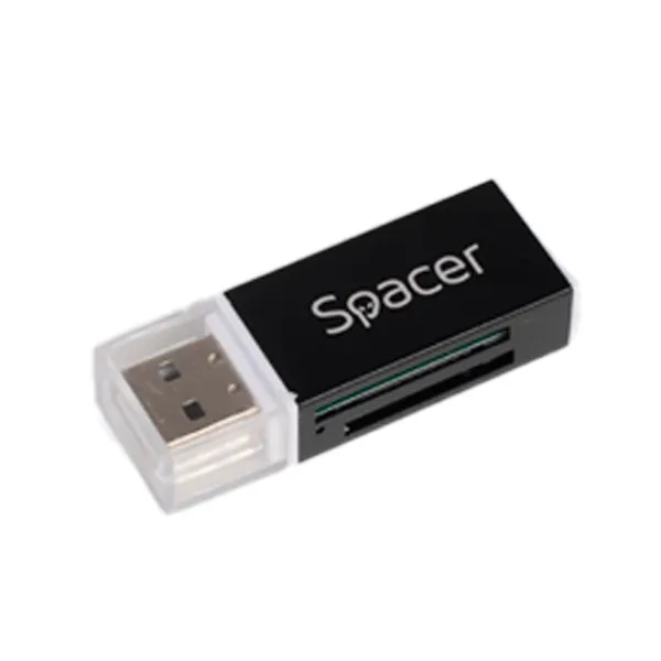 Cititor Carduri SPACER SPCR-658 USB 2.0 Negru - imagine 2