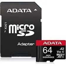 Card MicroSD ADATA Endurance 64GB MicroSDHC Clasa 10 UHS-I U1