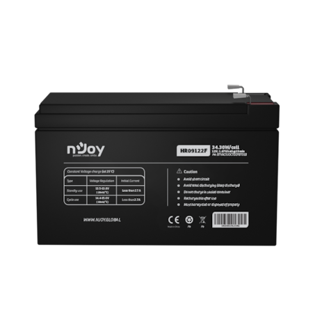 Acumulator NJOY HR09122F 9A 12V Negru