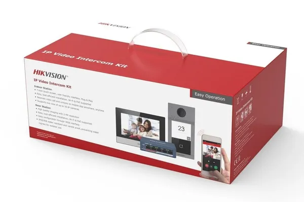 Kit Videointerfon IP HIKVISION DS-KIS604-S(C) 2MP Monitor 7 inch Touchscreen - imagine 3