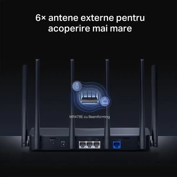 Router Wireless MERCUSYS MR47BE BE9300 Wi-Fi 7 - imagine 7